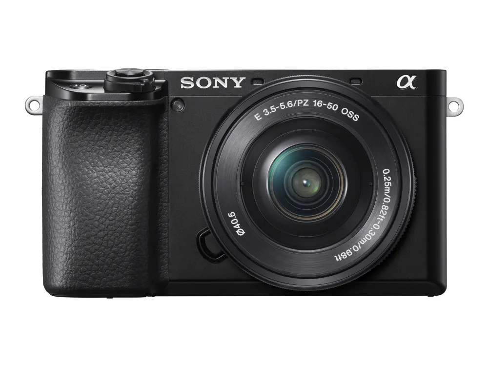 Sony a6100 ILCE-6100L - Digitalkamera - spejlløst - 24.2 MP - APS-C - 4K / 30 fps - 3x optisk zoom 16-50 mm objektiv - Wi-Fi, NFC, Bluetooth - sort