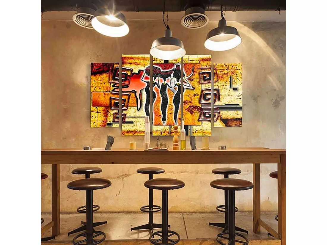 Tableau trois grâces 2 - 200 x 100 cm