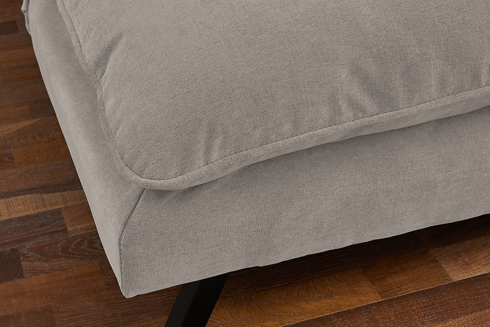 Modernes Schlafsofa COCOONING 190cm beige Chenillestoff 3-Sitzer Couch
