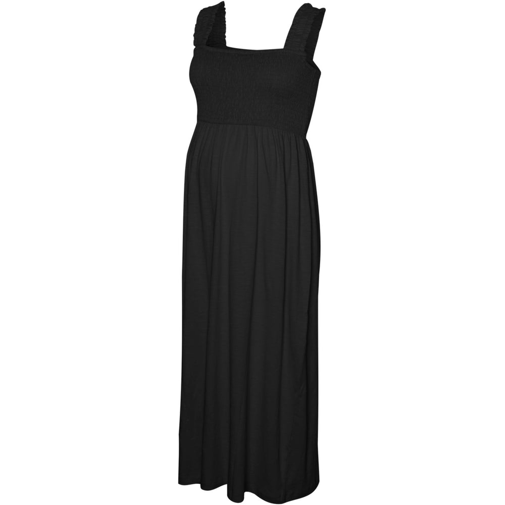 Køb Mama;licious Black Mlivy Smock Sl Jrs Midi Kjole Noos