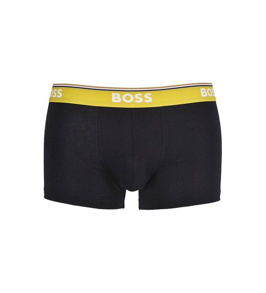 Pacote com 3 cuecas boxer pretas da BOSS