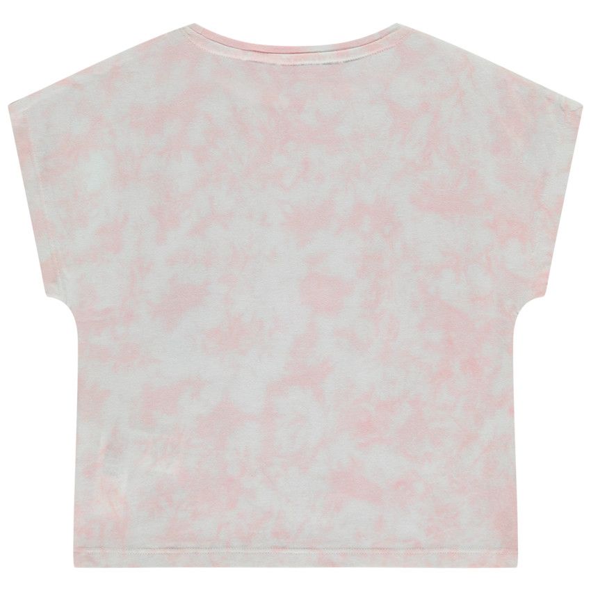 T-shirt manches courtes effet tie & dye Minnie Disney pour fille - Lilas
