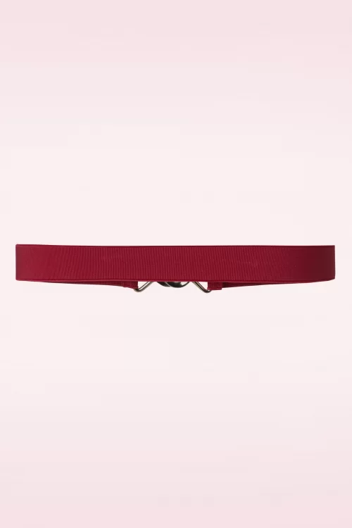 Banned Retro Macha stretch riem in rood