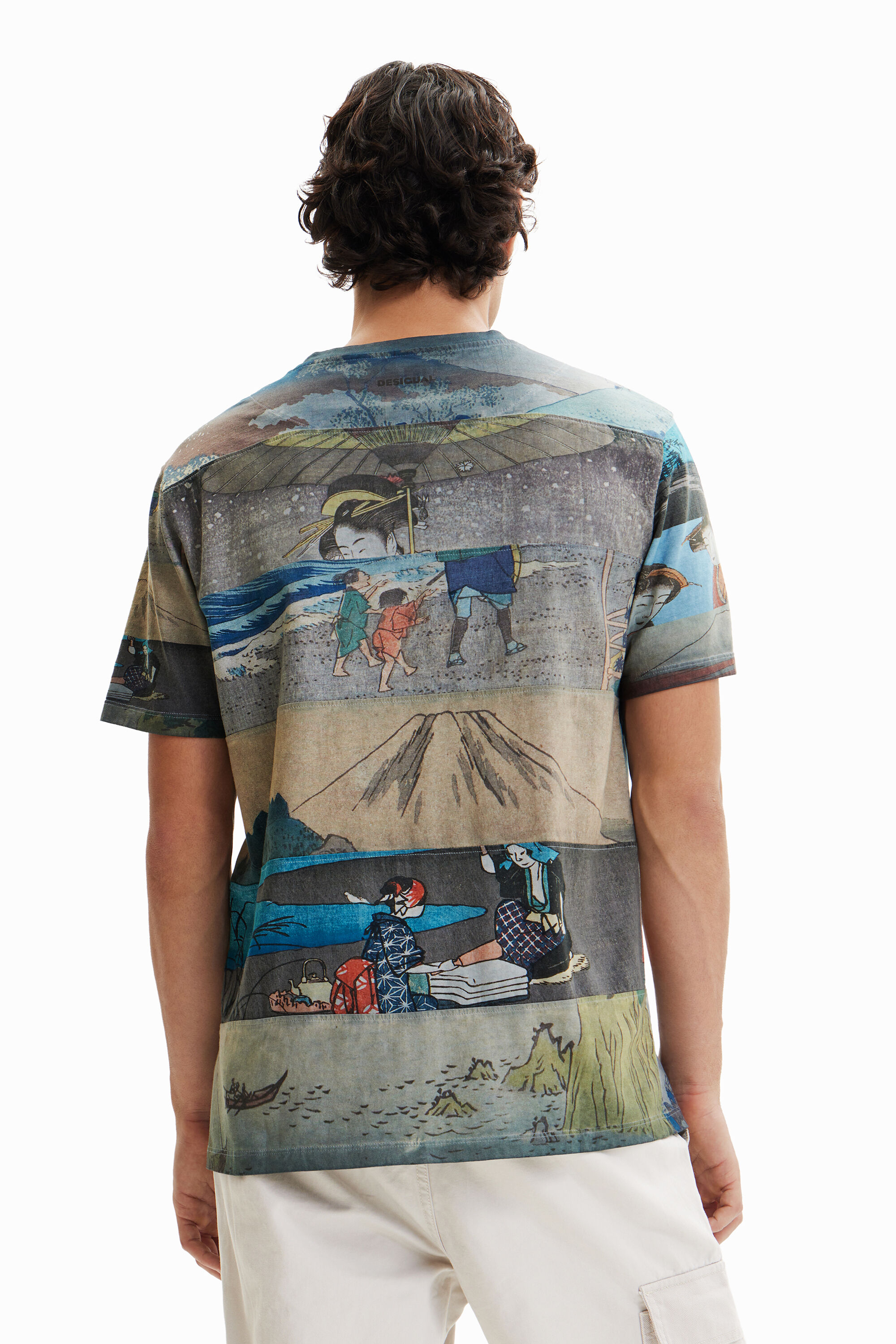 T-shirt manches courtes imprimé japonais