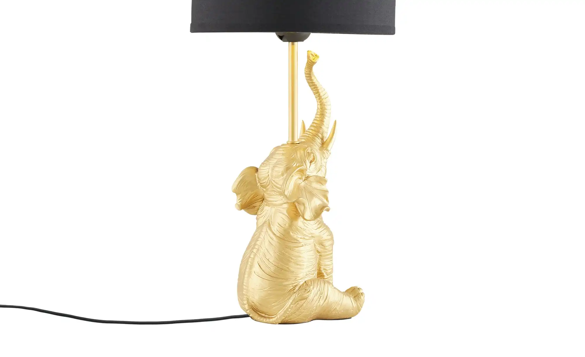 KHG Tischleuchte, 1-flammig, goldfarben `Elefant´