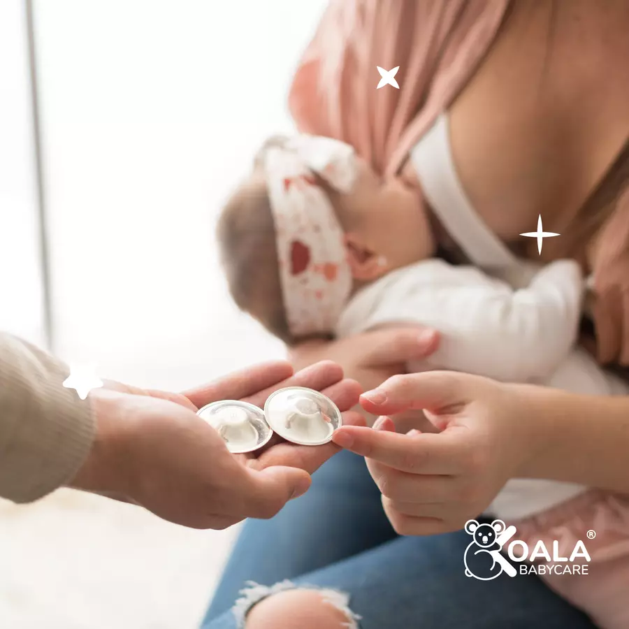 KOALA BABYCARE® Brusthütchen standard, silber