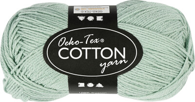 Bomuldsgarn - Nr. 8/4 - Mint Grøn - L 170 M - 50 G