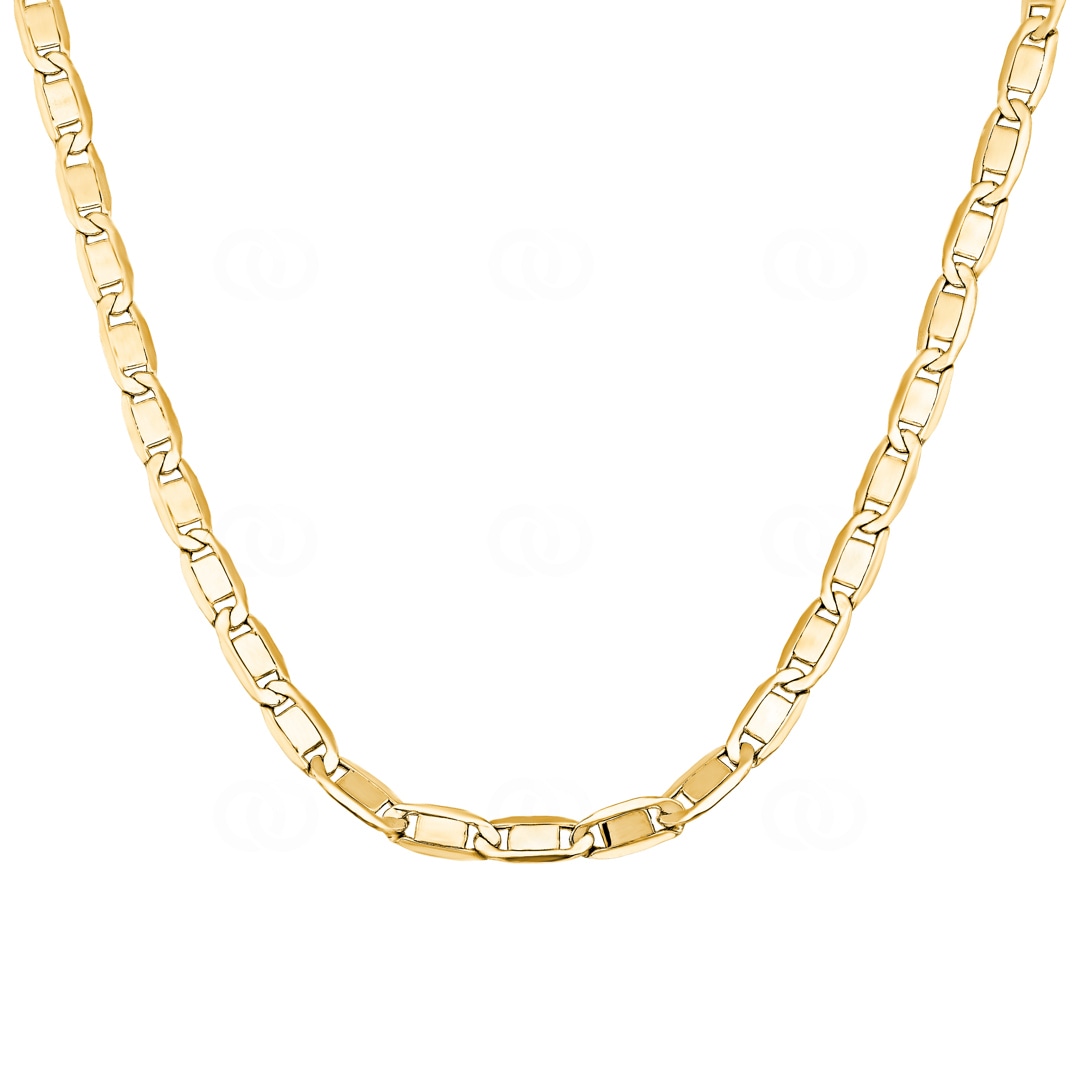 4.2mm Valentino Kette 750/18 K Gelbgold halbmassiv