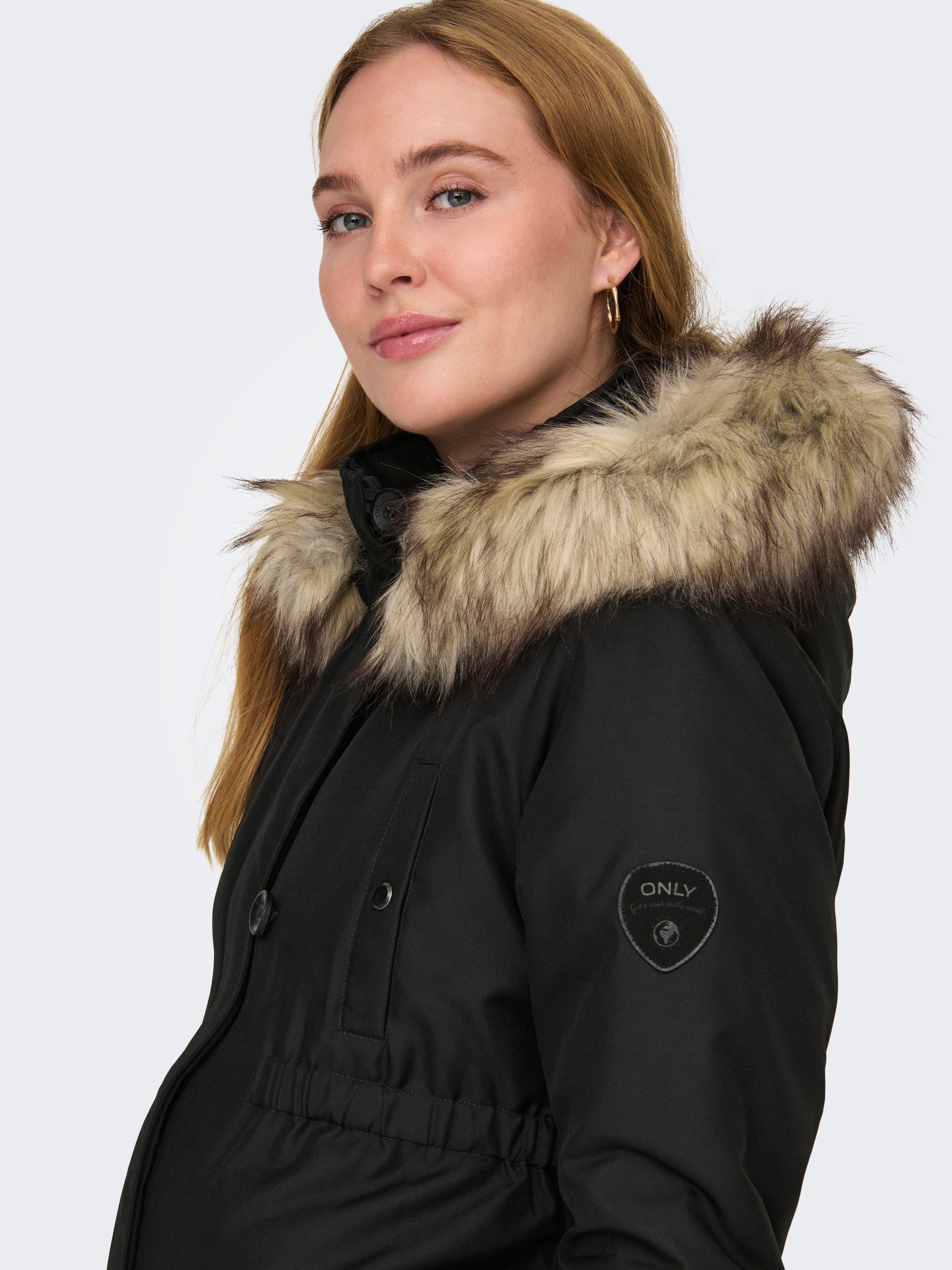OLMIRIS Langer Parka Black