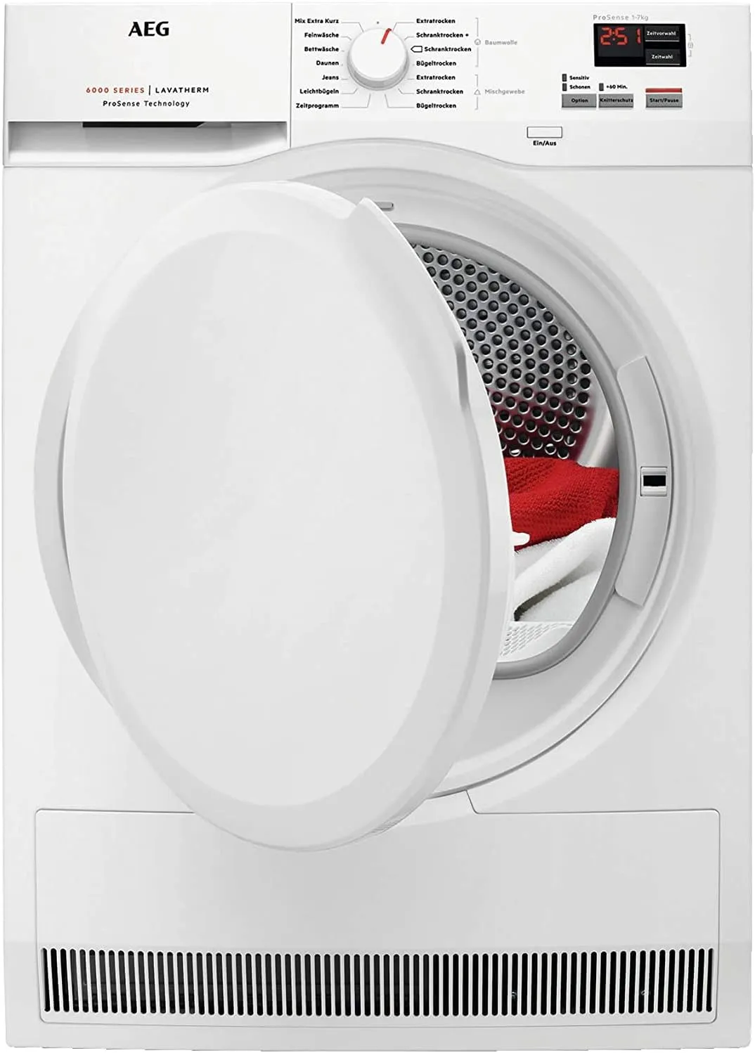 AEG TR7T60580 / Wärmepumpentrockner / SensiDry – schonend und energiesparend / 8,0 kg / A++ / Mengenautomatik / Knitterschutz / Kindersicherung / Schontrommel / Startzeitvorwahl [Energieklasse A++]