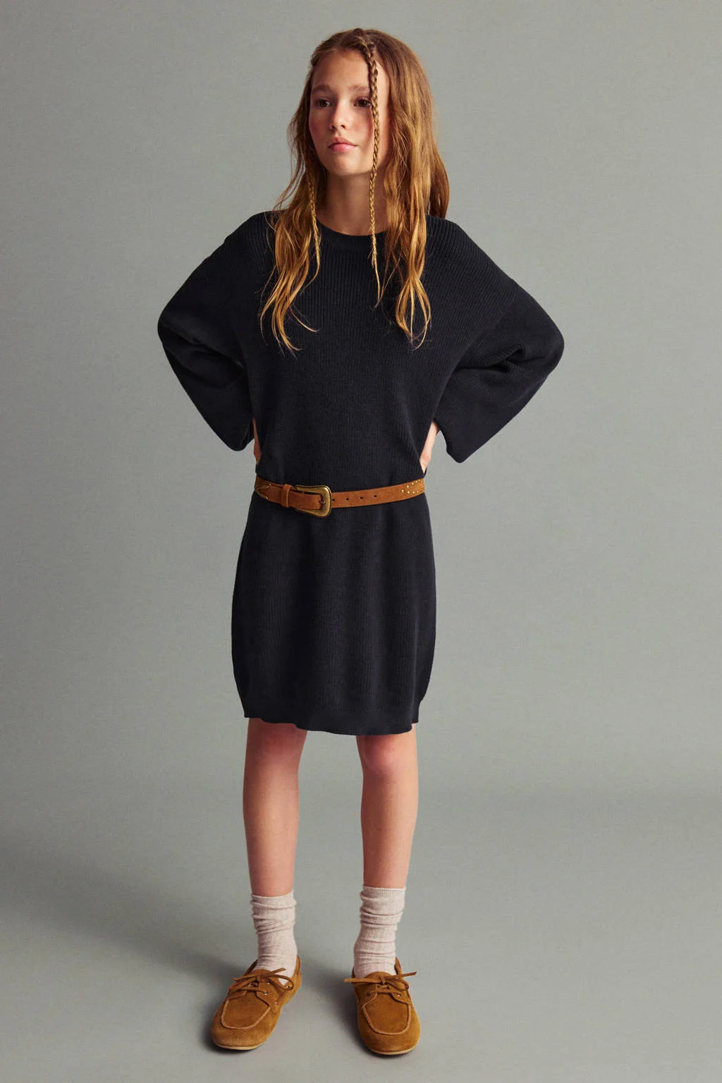 Mango Kids midi jurk marine