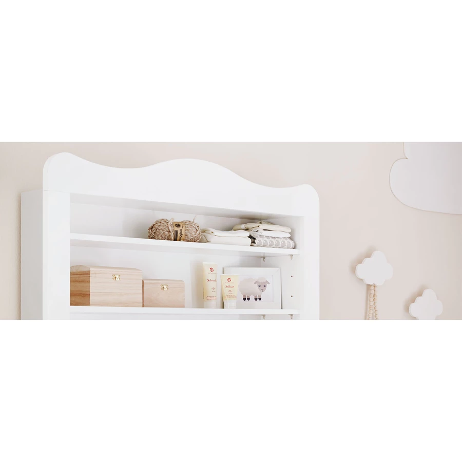 Pinolino Kinderzimmer Florentina,breite Kommode, Regalaufsatz und Bett 60 x 120 cm