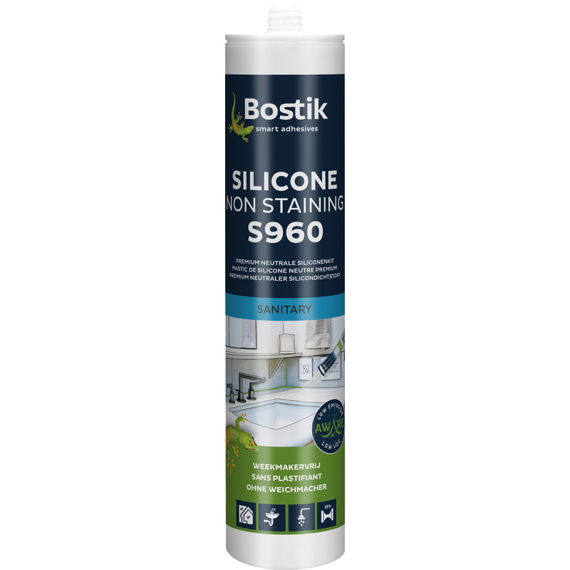 Bostik Premium S960 siliconenkit non-stain Wit 310ml
