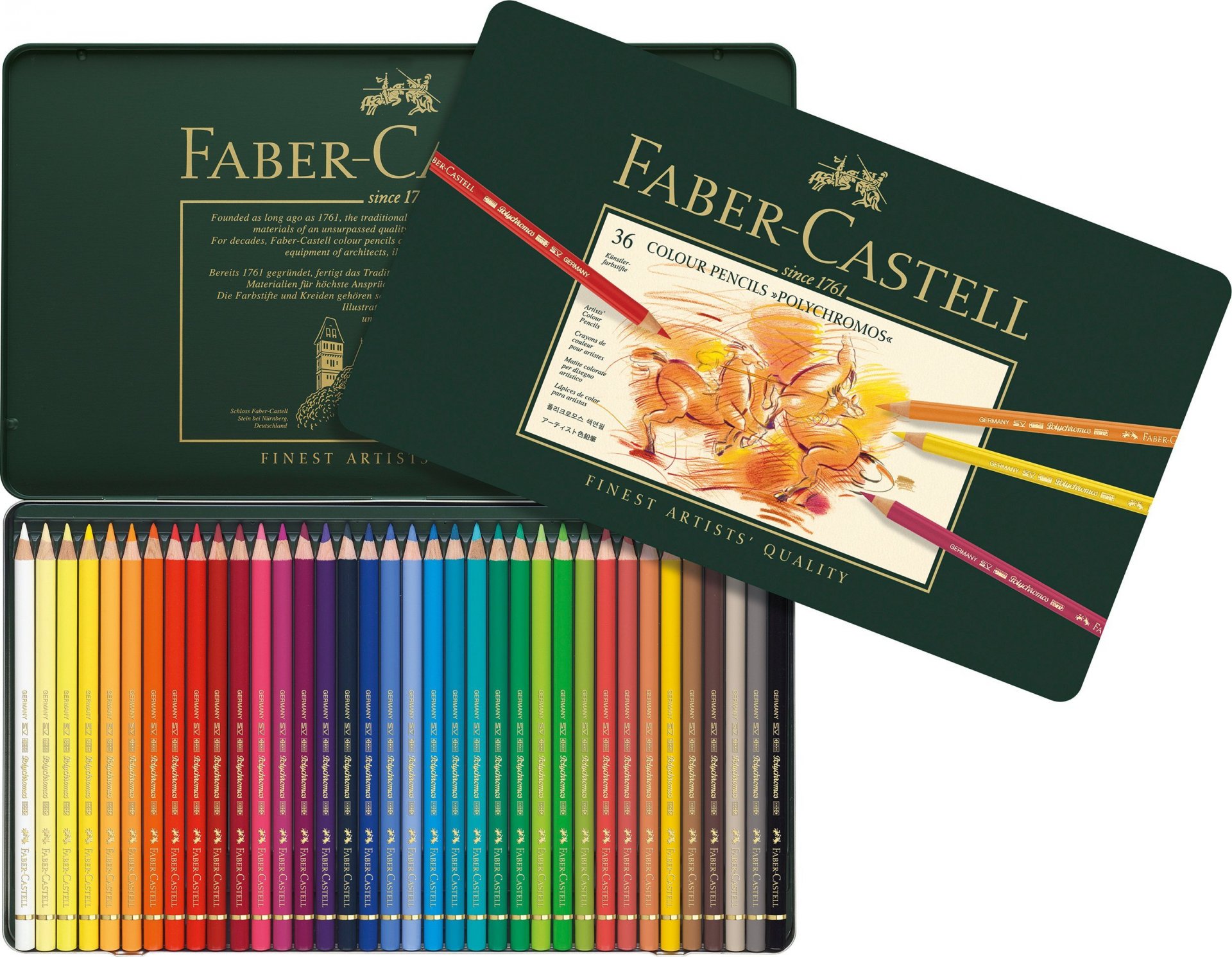 Faber-Castell Polychromos Farbstift, 36er-Set