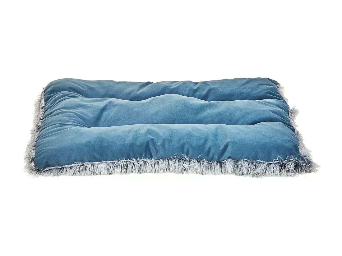 Lit pour animal ERGANI Velours Bleu