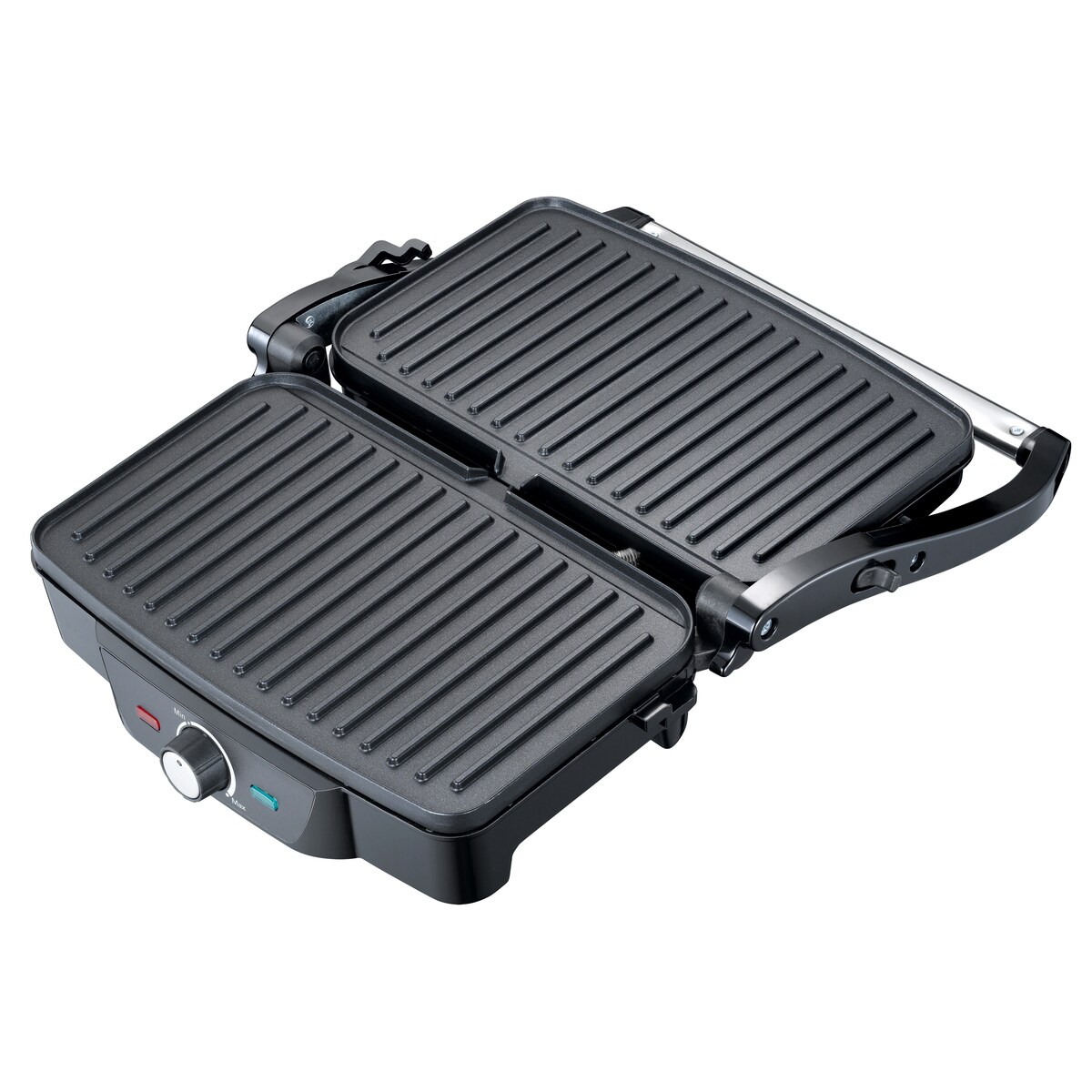 MELISSA 16240108 - Panini-Maschine 1600W, Edelstahl/schwarz