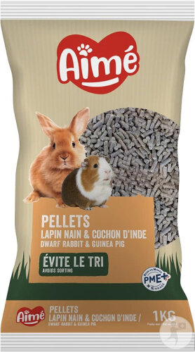 Aimé Nutri Balance Croquettes Lapin Nain Et Cochon D'Inde 1kg