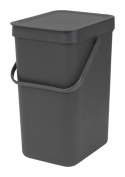 Brabantia afvalemmer Sort & Go 12l grijs