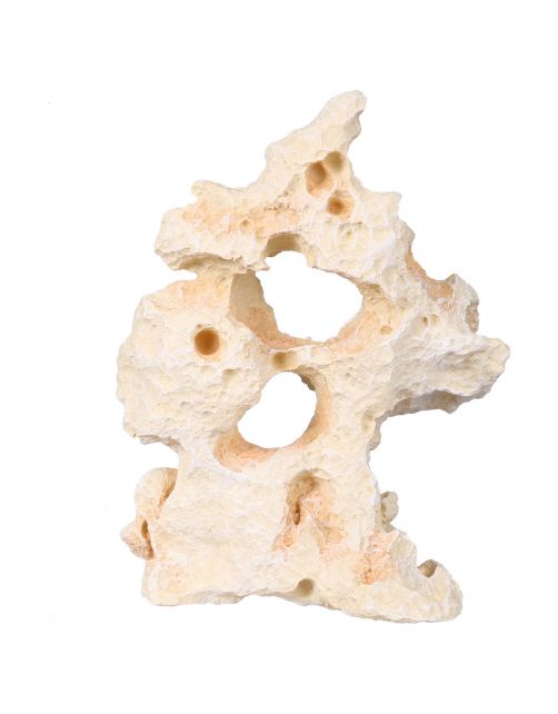 Aqua Della Limestone - Aquarium - Ornament - 24x13x32.5 cm Wit