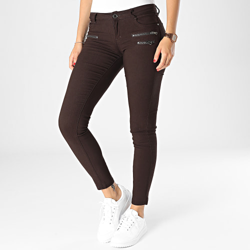 Jean Skinny Femme 2553 Marron