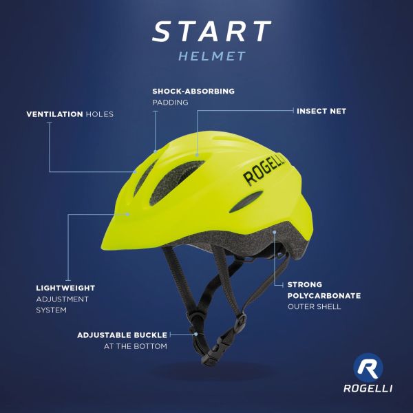 Rogelli Start Børnecykelhjelm, Army Green