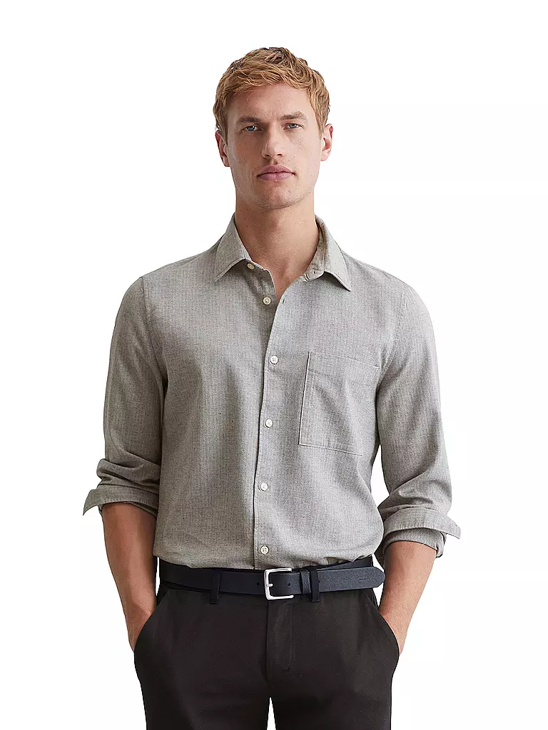 MARC O'POLO Hemd Regular Fit grau