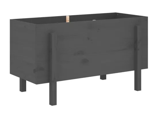 Jardinière bac lit surélevé bois marron 101 x 50 x 57 cm 02_0039314