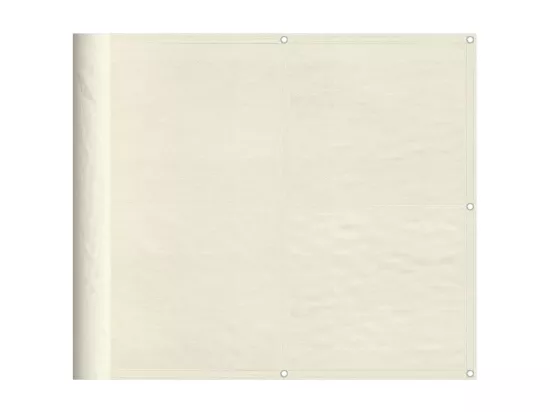 Écran de balcon crème 90x800 cm 100% polyester oxford