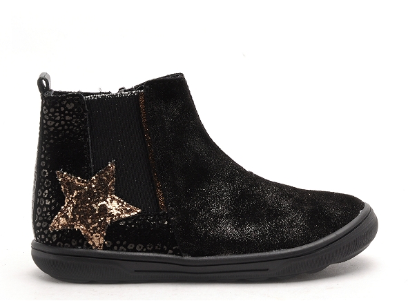 Bopy boots bottine enfant salamac noir