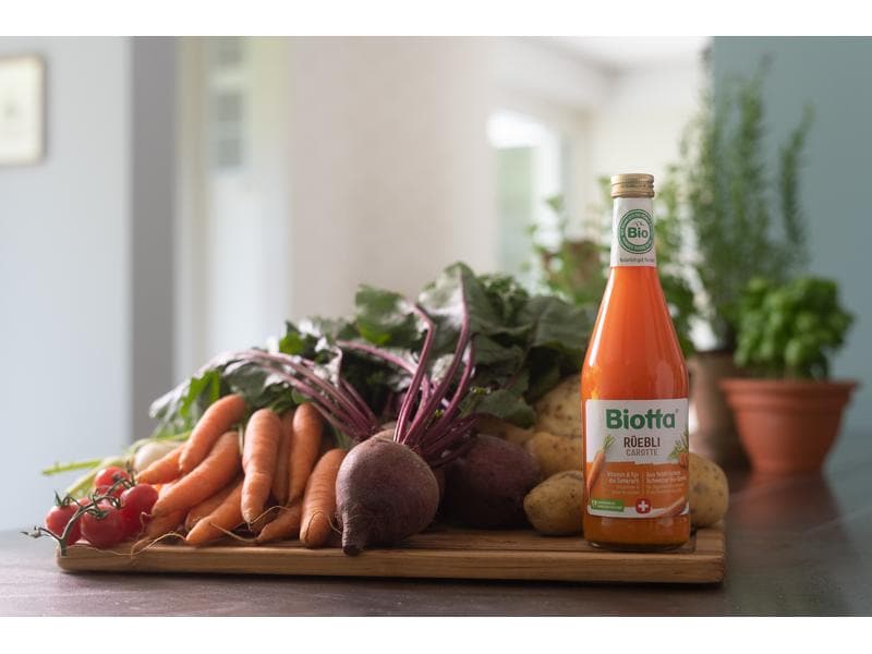 Biotta Säfte Rüebli Bio 0.5 l Gemüsesaft aus erntefrischen Bio-Karoten