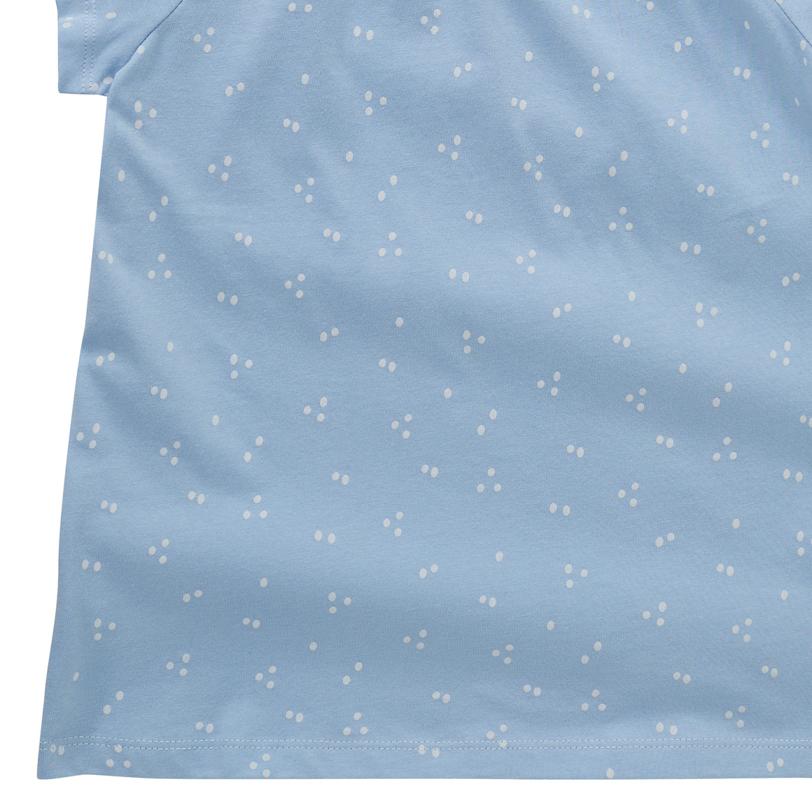 Topolino Mädchen T-Shirt mit Punkte-Allover hellblau