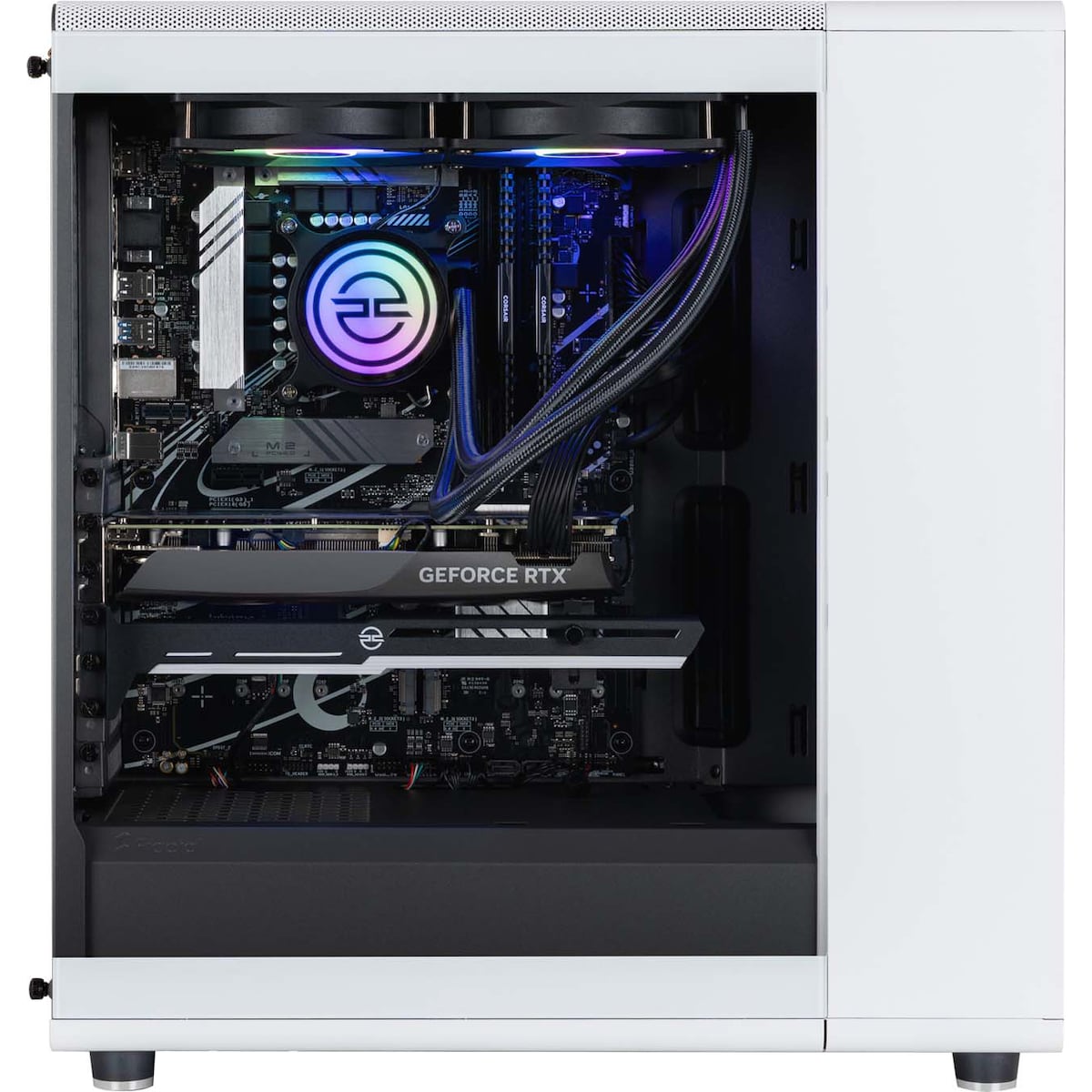 PCSpecialist North 100 i7-14F/16/1000/4070 Super gaming-PC (hvit)