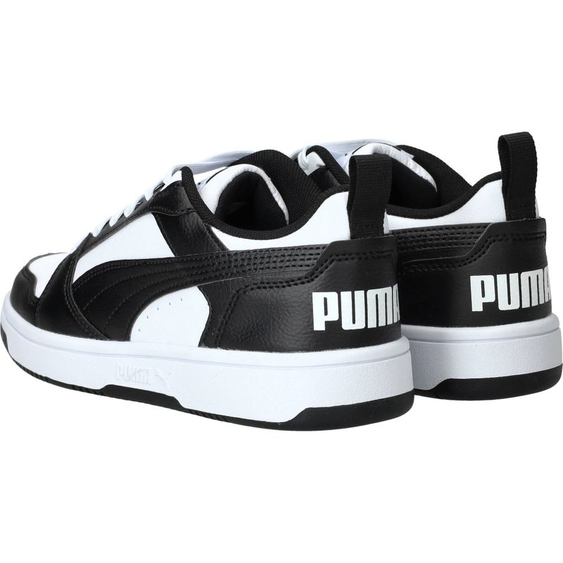 Puma Rebound V6 Lo Sneakers Zwart Jongens