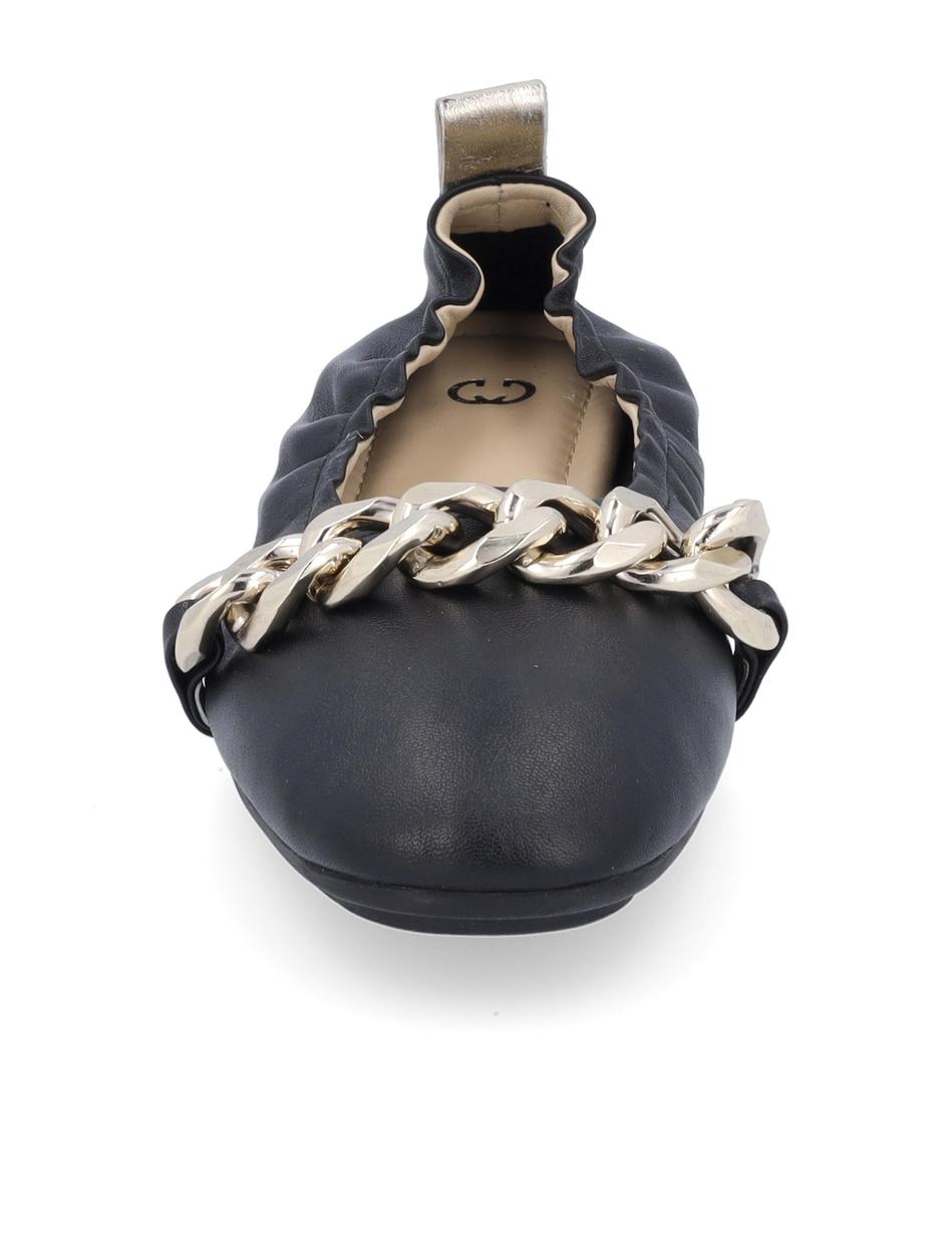 Ballerina Cecina 04, schwarz-gold