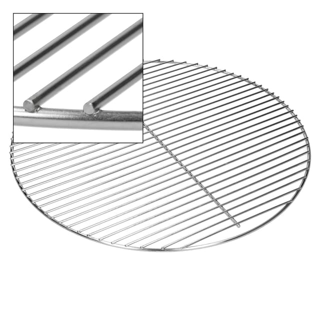 Rustfrit stål grill rist grill rist med aftagelige håndtag Ø 54,5 cm