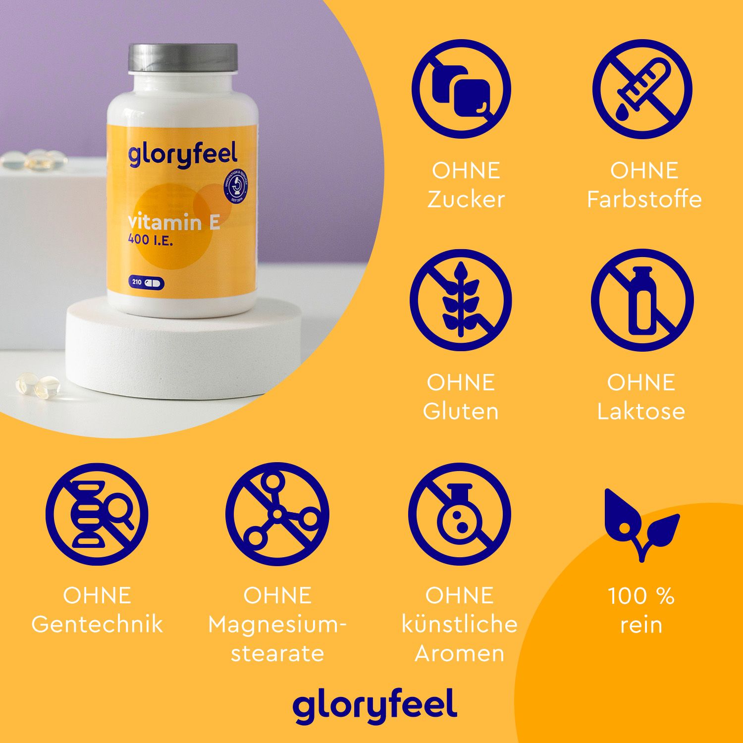 gloryfeel® Vitamin E Kapseln