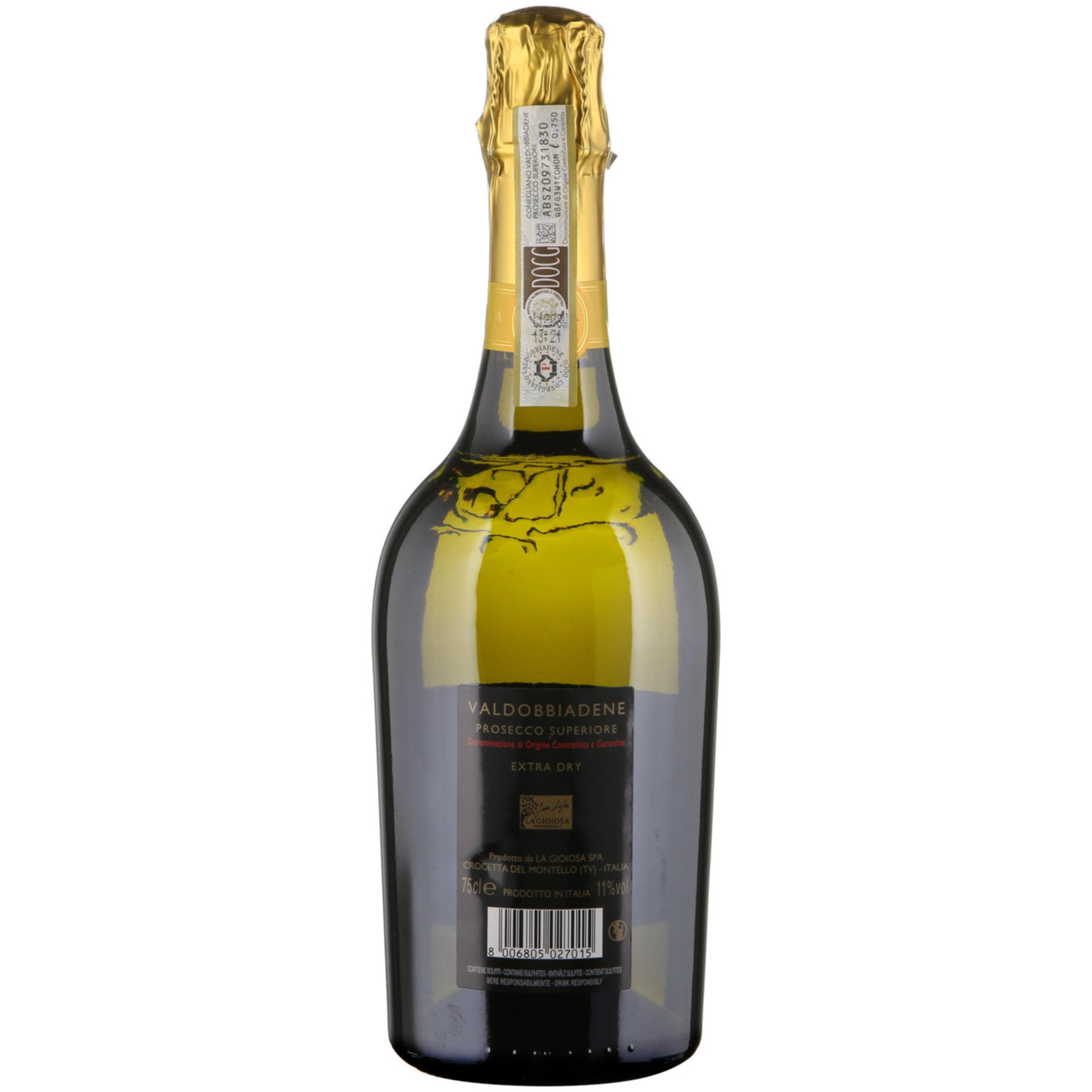 Prosecco di Valdobbiadene DOCG Gioiosa Extra Dry -75cl