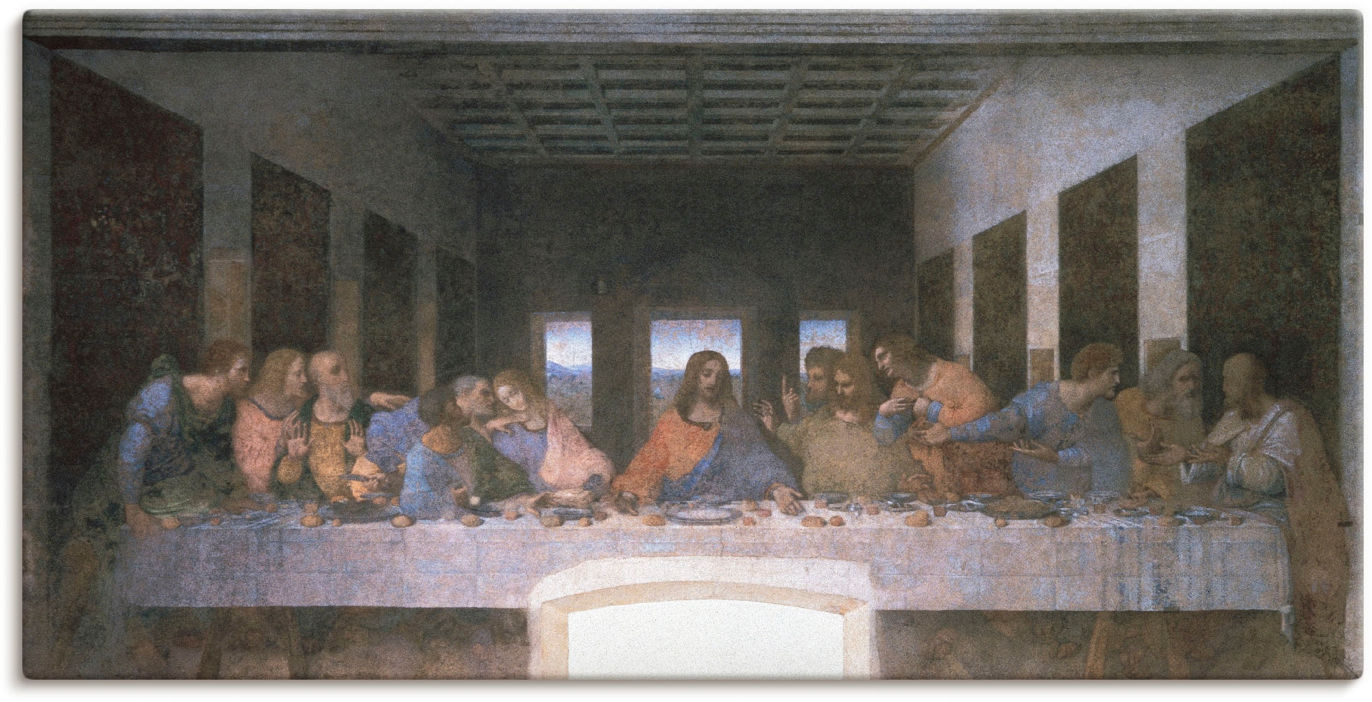 Artland Leinwandbild »Das letzte Abendmahl« Religion 1 Stk. tlg. als Leinwandbild, Wandaufkleber in verschied. Grössen