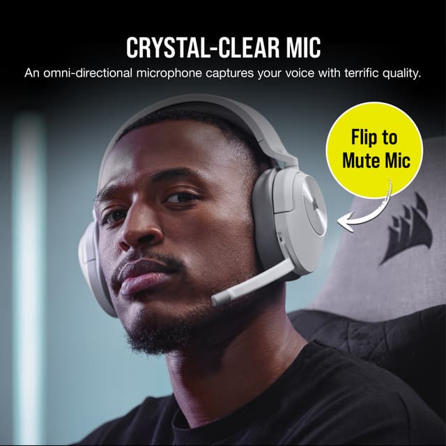 Corsair HS55 trådløst gaming-headset (hvid)