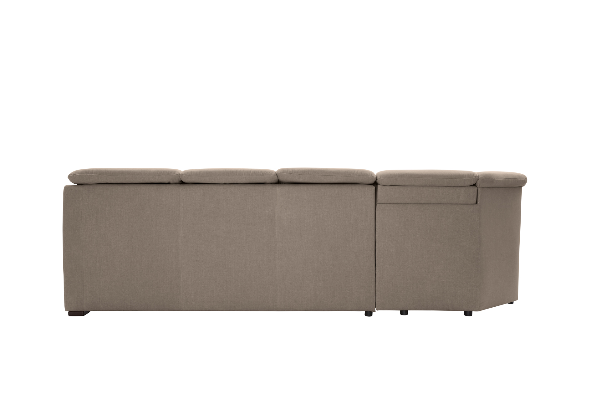 polsterpower Ecksofa - Miro mandel - Basismodell - Ottomane links
