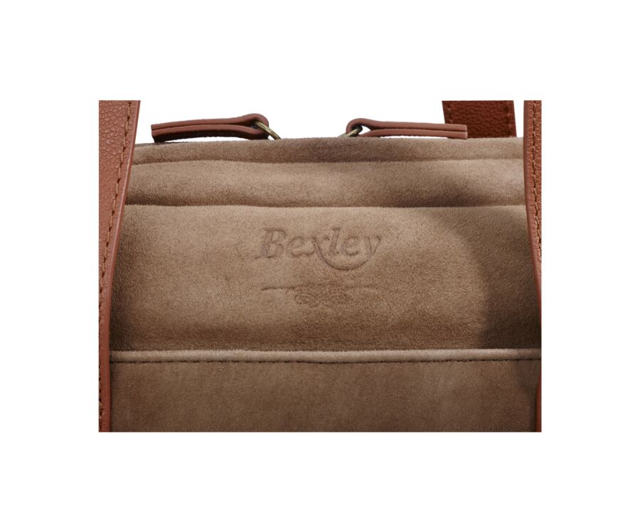 Cartable en velours tabac - HARWINTON