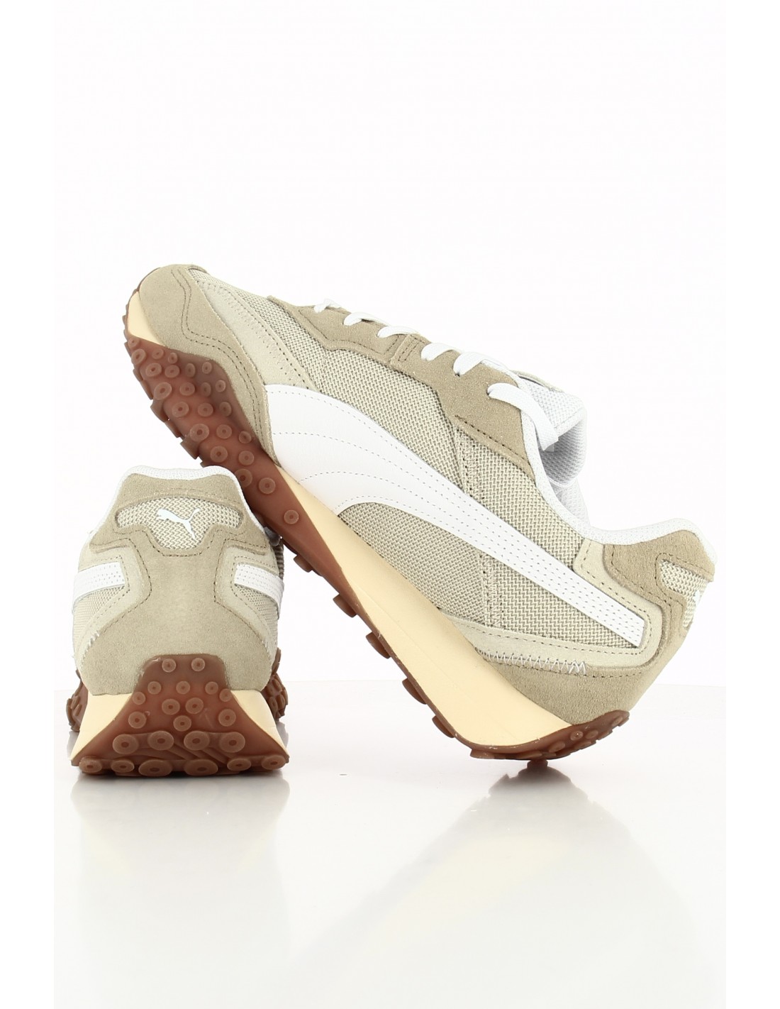 puma Sneakers homme blktop rider washed beige/blanc