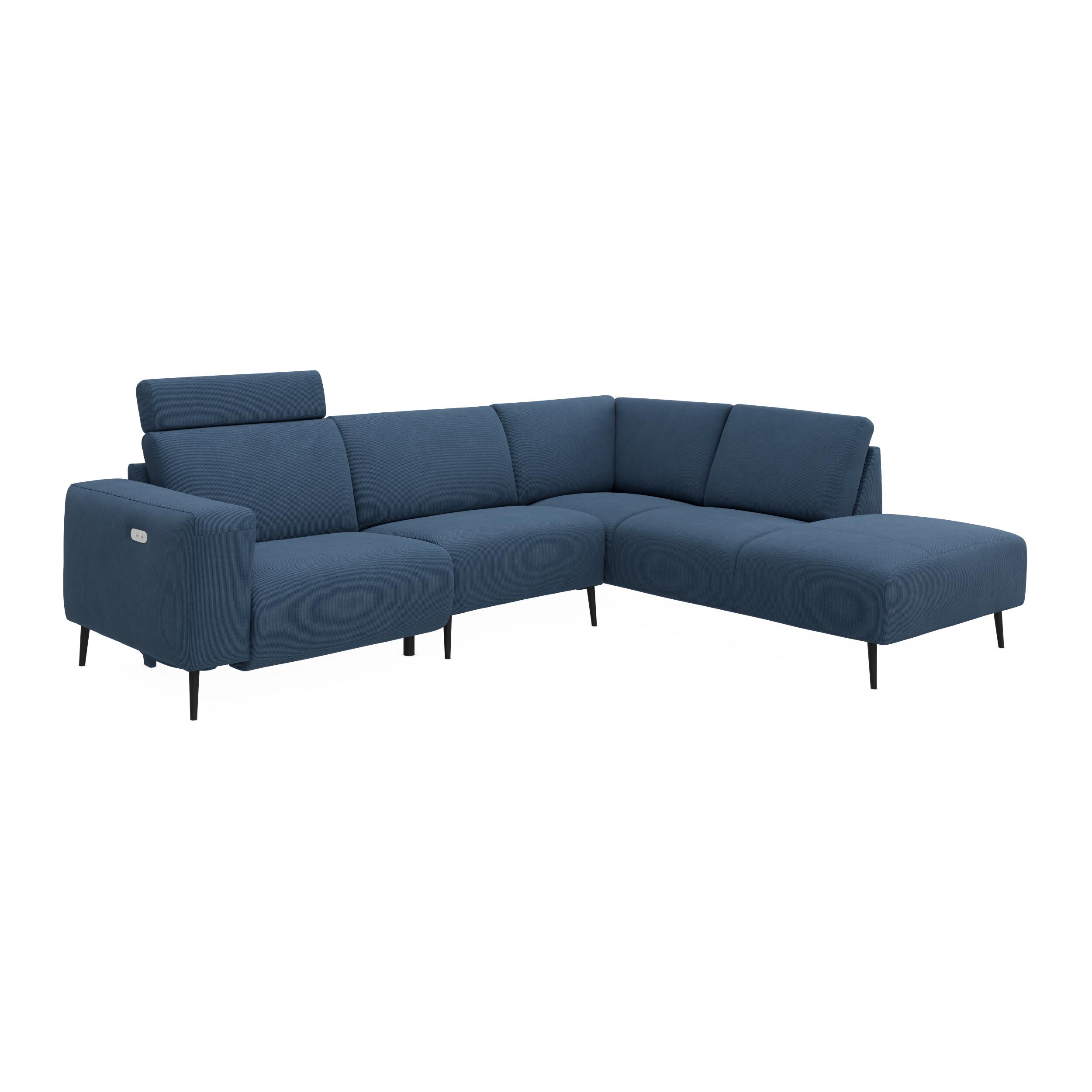 Remus højrevendt sofa med pufafslutning