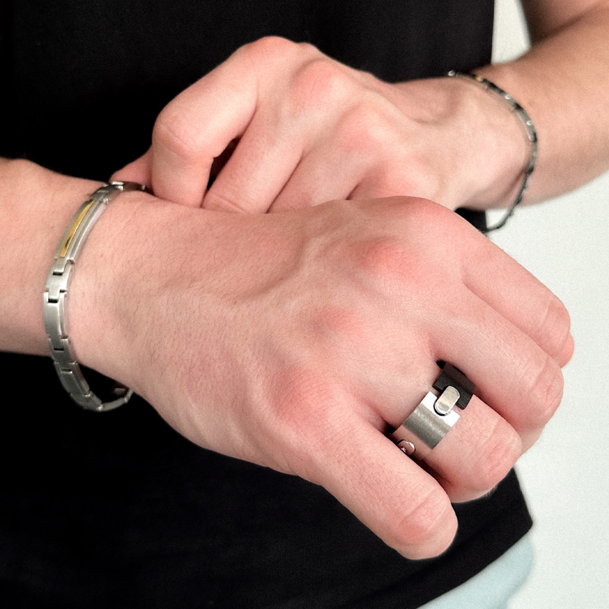 Bracelet acier 21 cm