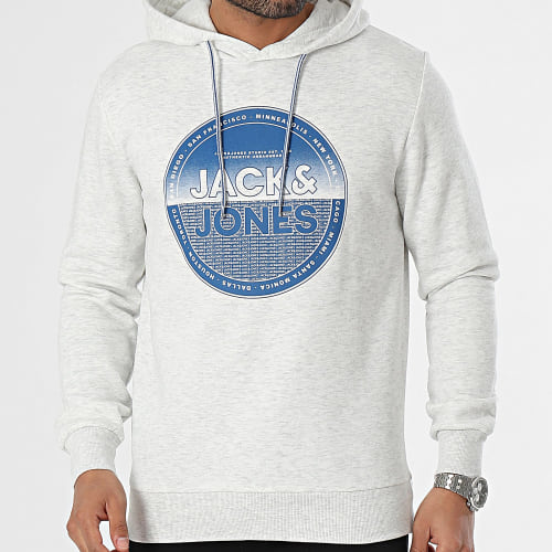 Sweat Capuche Loyd Blanc Chiné