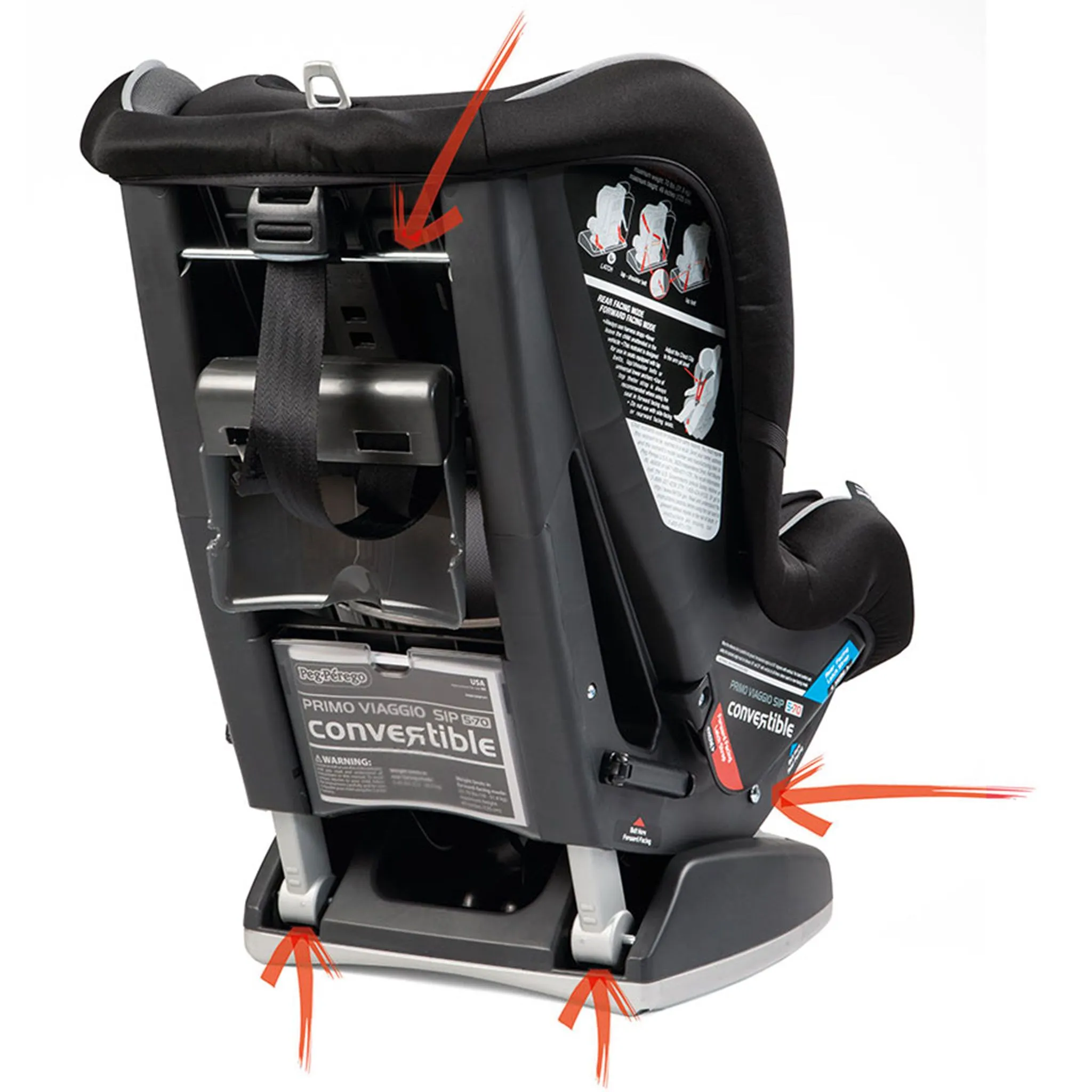 Peg Perego Siège d'Auto Primo Viaggo Sip Convertible 5-65lb - Atmosphere