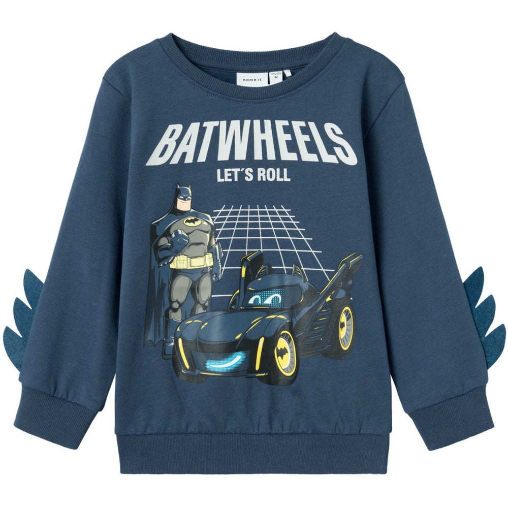 Køb Name It Dark Denim Juice Bat Wheels Sweatshirt Noos