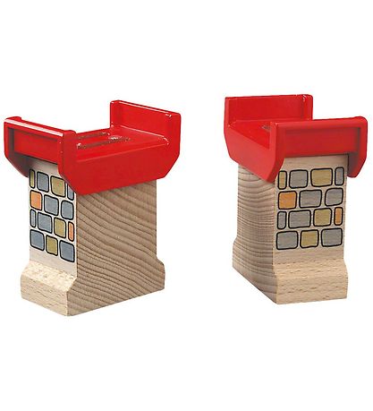 BRIO WoRød Bropiller - 2 stk 33254