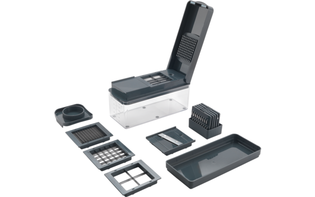 Metaltex 12-in-1 multifunktionaler Slice-Cube Obst-/Gemüseschneider 1,5 Liter Behälter