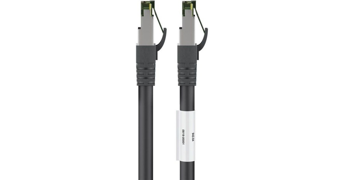 goobayPatchkabel Cat.8.1 S/FTP  (Zwart, 0,25 meter)